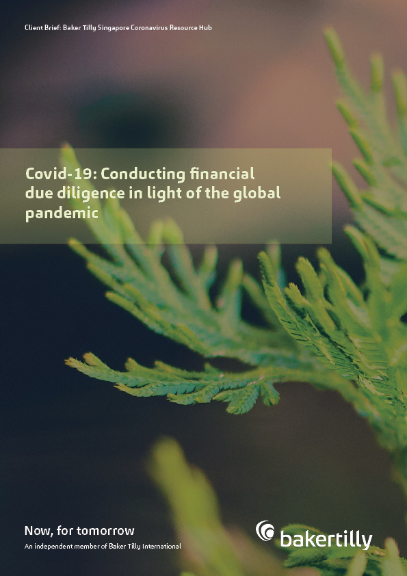 Issue 4_Baker Tilly_Coronavirus Resource Hub_Conducting Financial Due Diligence in Light of The Global Pandemic