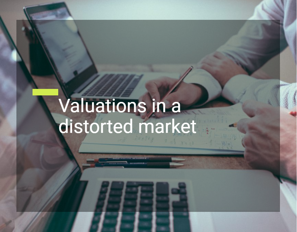 Valuations in a distorted market