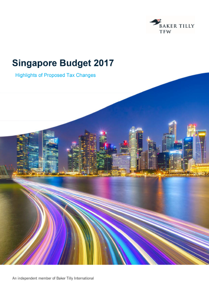 Singapore Budget 2017 Tax Highlights_Baker Tilly